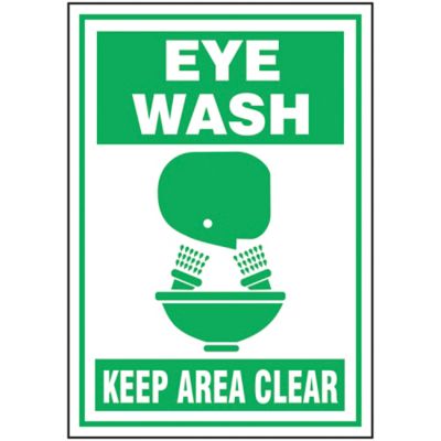 "Eye Wash" Sign