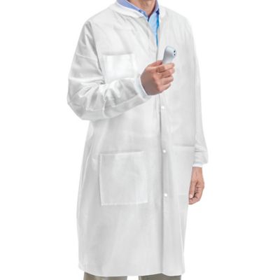 Uline Knit Cuff Lab Coats