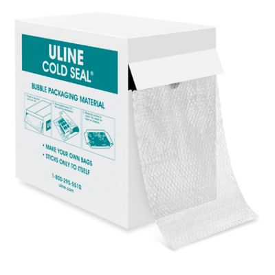 Uline Cold Seal® Bubble Roll - 12" x 175', 3/16", Perforated