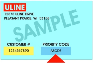Uline: Help Priority Code