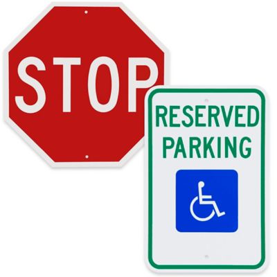 Enseignes pour le stationnement et la circulation