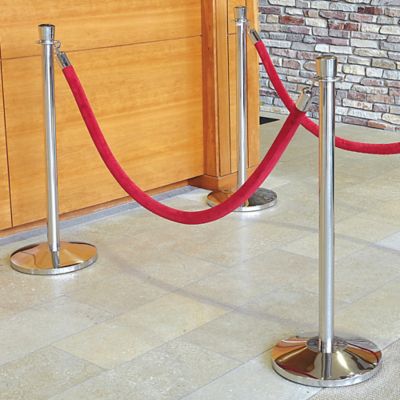 Corde de canalisation des foules en velours