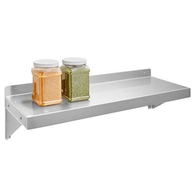 Stainless Steel Wall-Mount Shelving