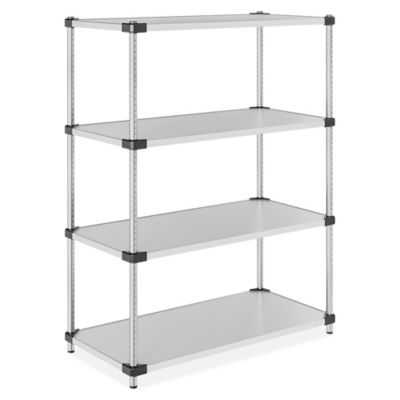 Solid Stainless Steel Shelving