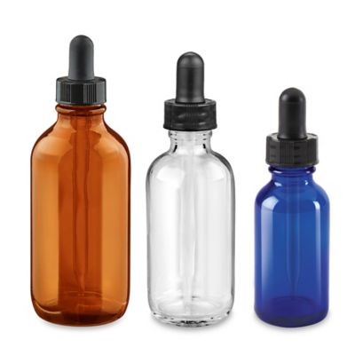 Bouteilles à compte-gouttes en verre