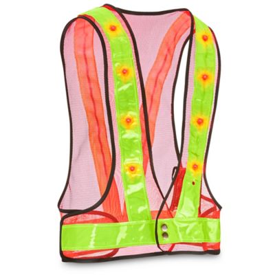 Gilet de sécurité à DEL à haute visibilité