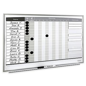 In/Out Staff Dry Erase Boards