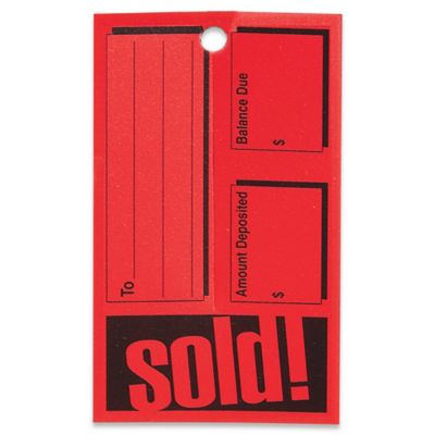 Étiquettes résistant aux intempéries – « Sold »