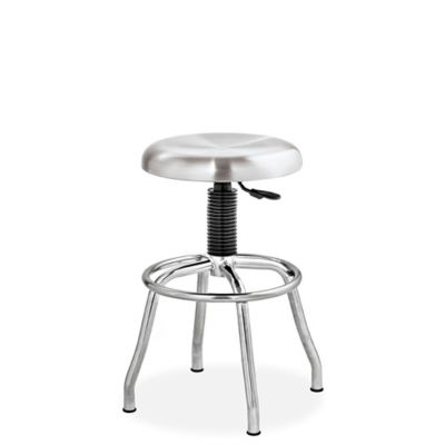 Tabouret pivotant en acier inoxydable