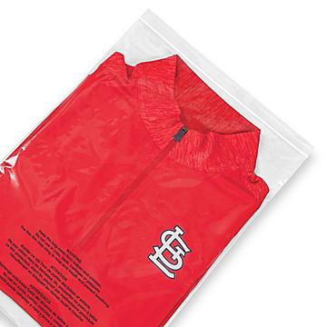 Rouleau de sacs refermables avec avertissement de risque de suffocation