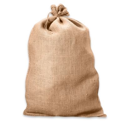 Sacs en toile de jute avec attache