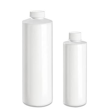 Bouteilles cylindriques blanches