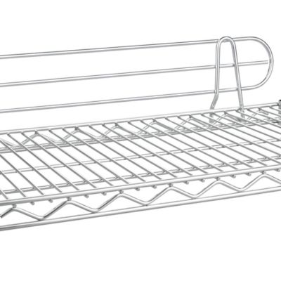 Rebords pour rayonnage en fil d'acier inoxydable