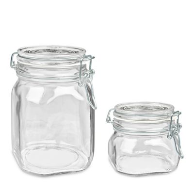 Bocaux en verre avec fil de fer