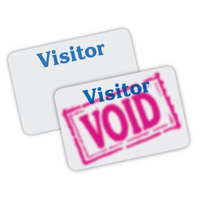 Porte-nom pour visiteur d'un jour