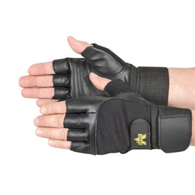 Gants de levage rembourrés en cuir avec support de poignet