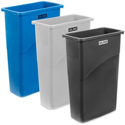 Uline Thin Trash Can