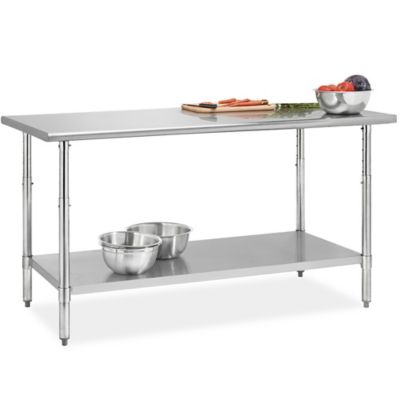 Adjustable Height Stainless Steel Worktables