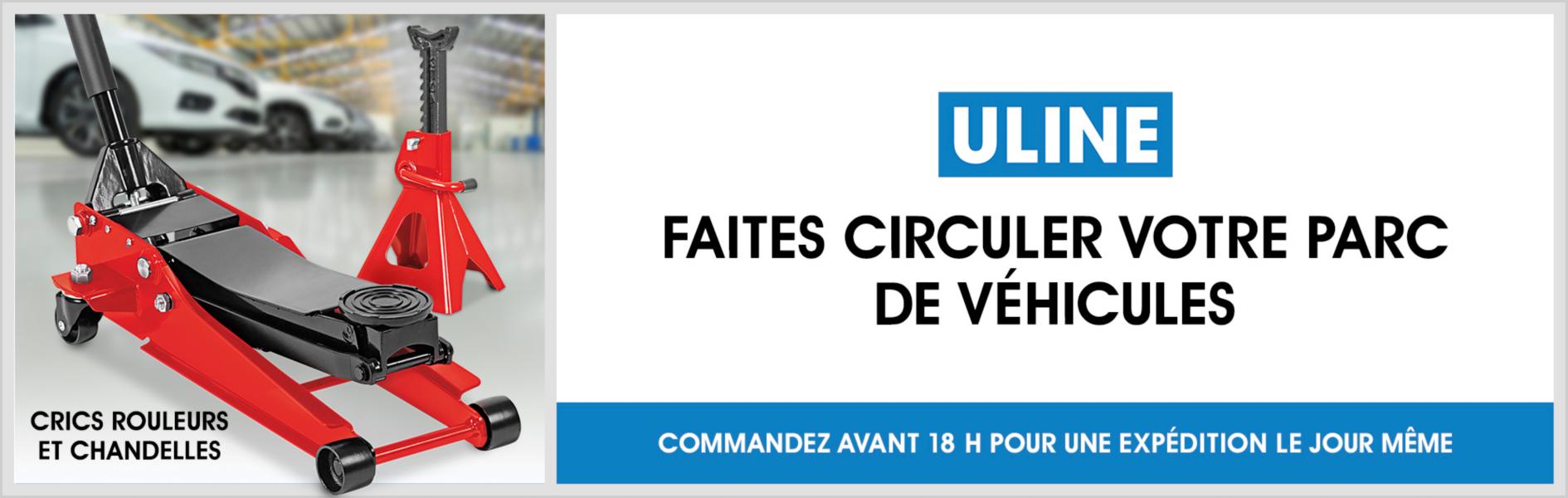 Uline : Entretien de parcs automobiles : Gardez votre flotte en mouvement, commandez avant 6 p.m. pour un envoi le jour même