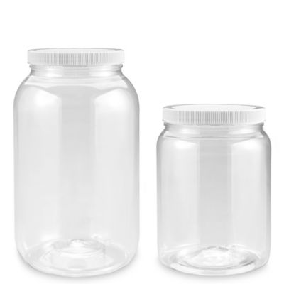 Clear PET Round Wide Mouth-Jars