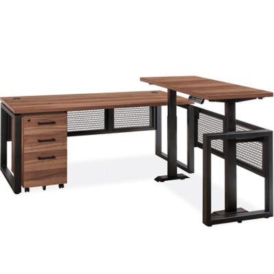 Metro Adjustable Height L-Desks