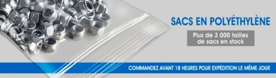 Sacs en polyéthylène – Plus de 2 900 dimensions de sacs en stock. Commandez avant 6 PM pour l'expédition le jour même.