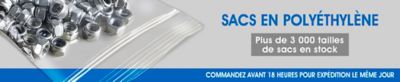 Sacs en polyéthylène – Plus de 2 900 dimensions de sacs en stock. Commandez avant 6 PM pour l'expédition le jour même.