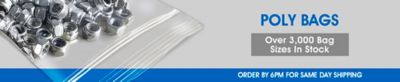 Poly Bags - Over 2,900 Bag Sizes in Stock. Order by 6 PM For Same Day Shipping.