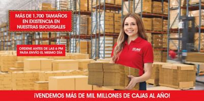 OVER 1,700 STOCK SIZES IN 14 LOCATIONS - ORDER BY 6PM FOR SAME DAY SHIPPING. - OVER 1 BILLION BOXES SOLD EVERY YEAR.