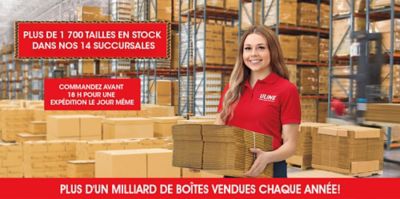 OVER 1,700 STOCK SIZES IN 14 LOCATIONS - ORDER BY 6PM FOR SAME DAY SHIPPING. - OVER 1 BILLION BOXES SOLD EVERY YEAR.