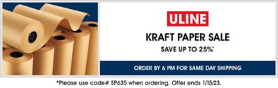 SP635 Kraft Paper Sale, Save up to 25%, Use code SP635, Offer ends 1/15/23