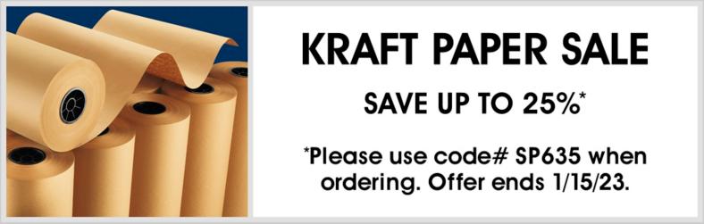 30 lb Kraft Paper Sheets - 36 x 48 S-14728 - Uline
